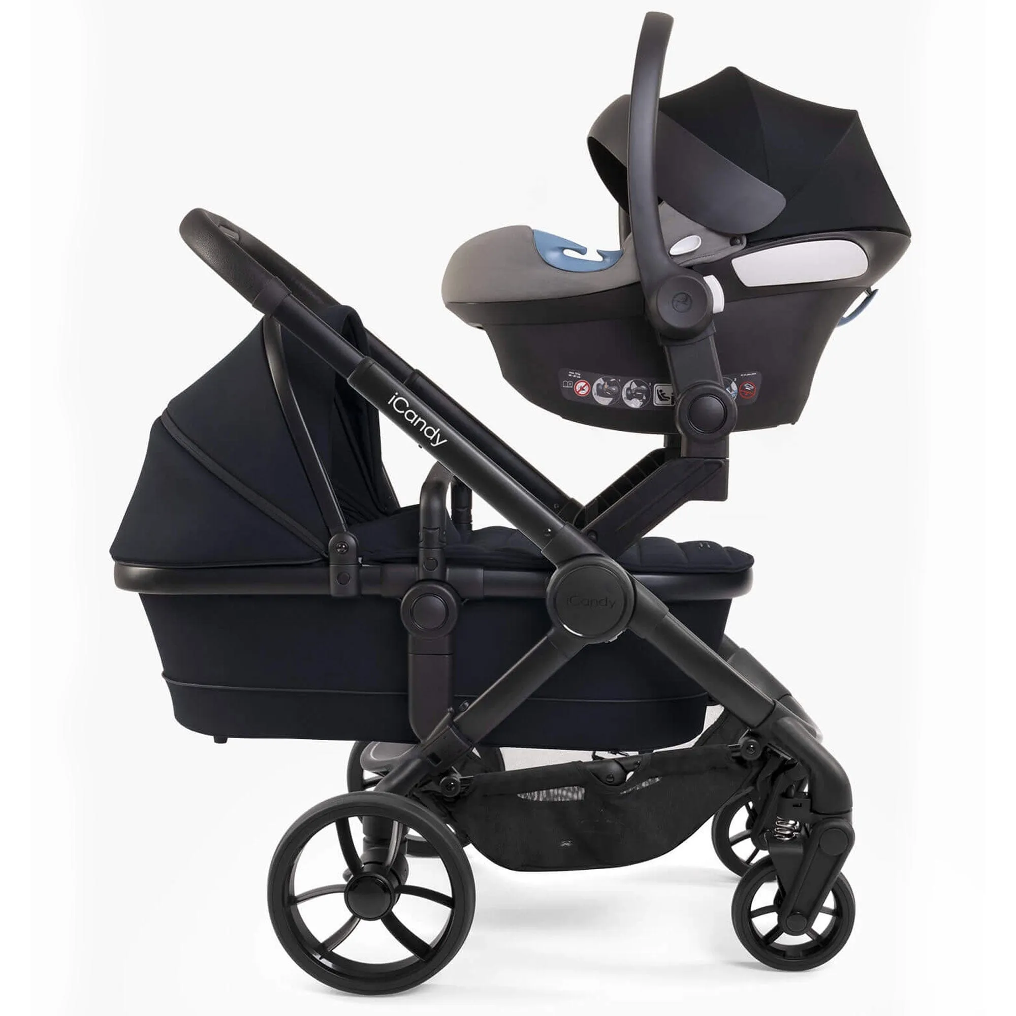 iCandy Peach 7 Double Complete Maxi-Cosi Travel System in Black