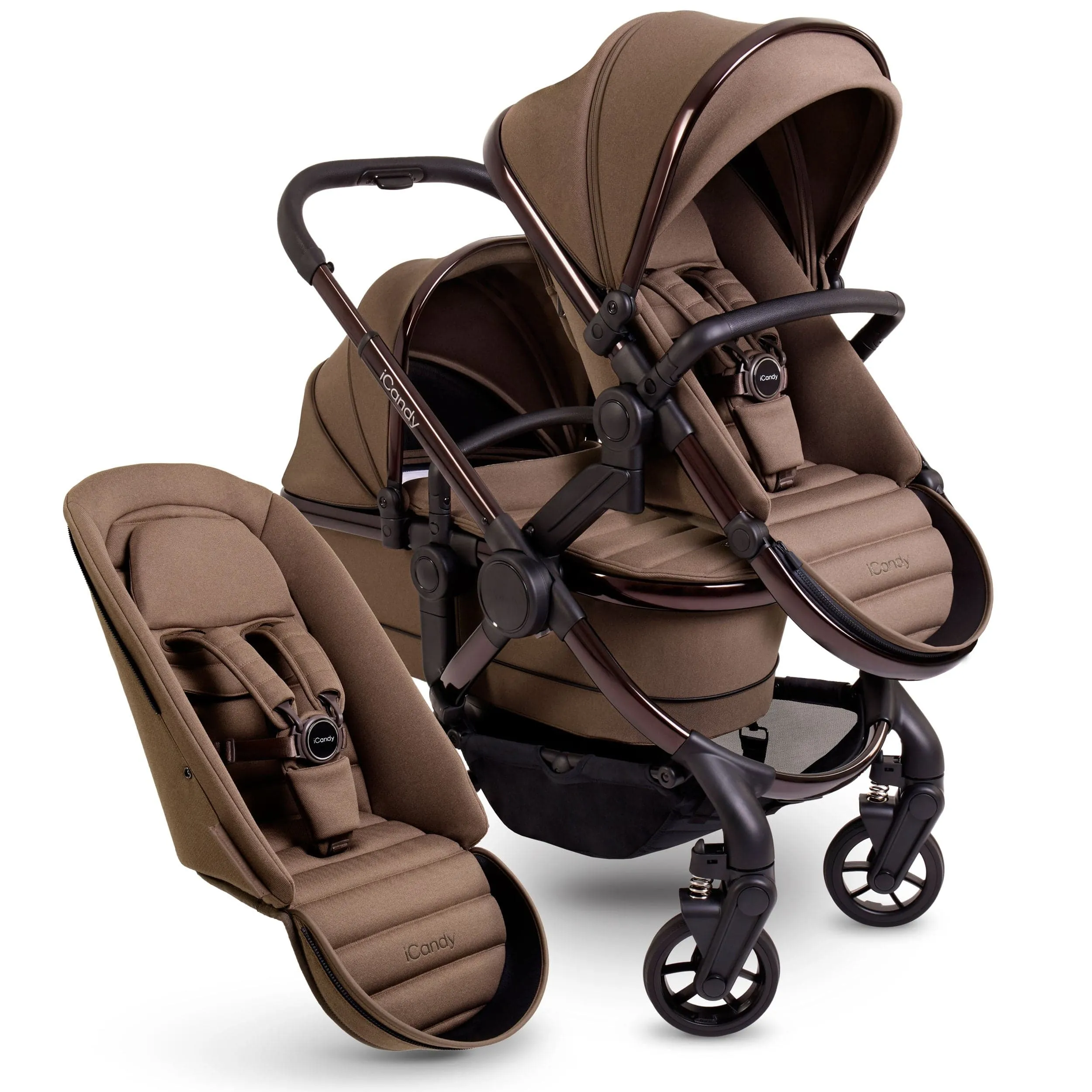 iCandy Peach 7 Double Complete Maxi-Cosi Travel System in Coco