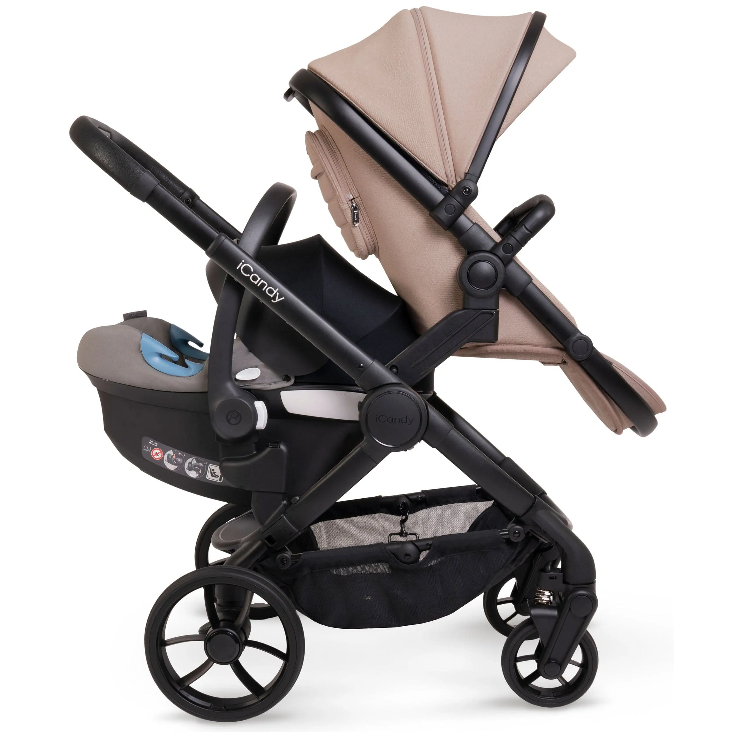 iCandy Peach 7 Double Complete Maxi-Cosi Travel System in Cookie