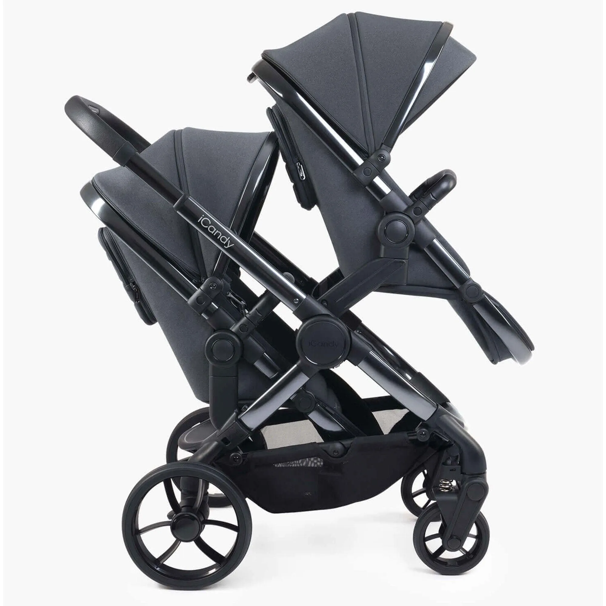 iCandy Peach 7 Double Complete Maxi-Cosi Travel System in Dark Grey