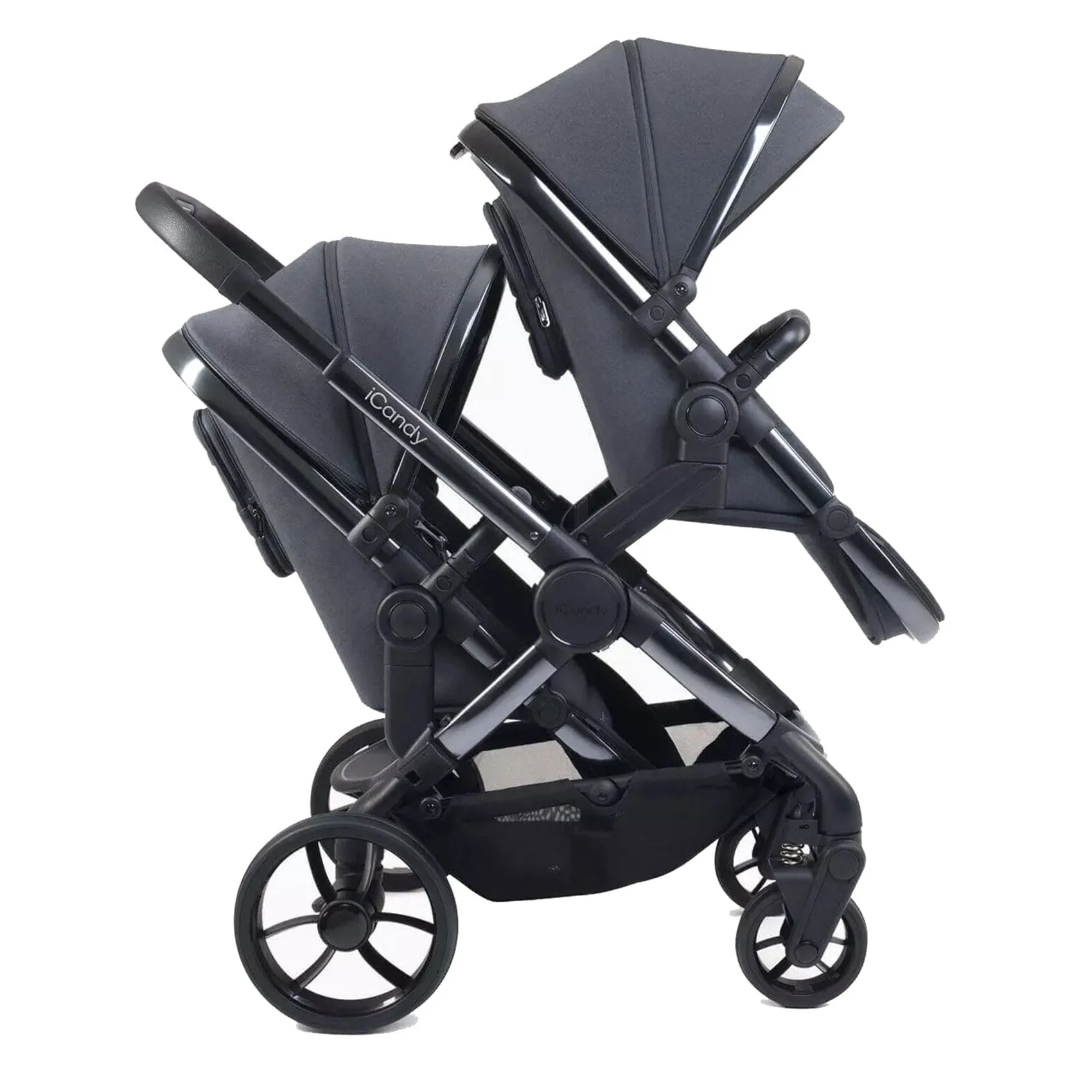 iCandy Peach 7 Double Complete Maxi-Cosi Travel System in Dark Grey
