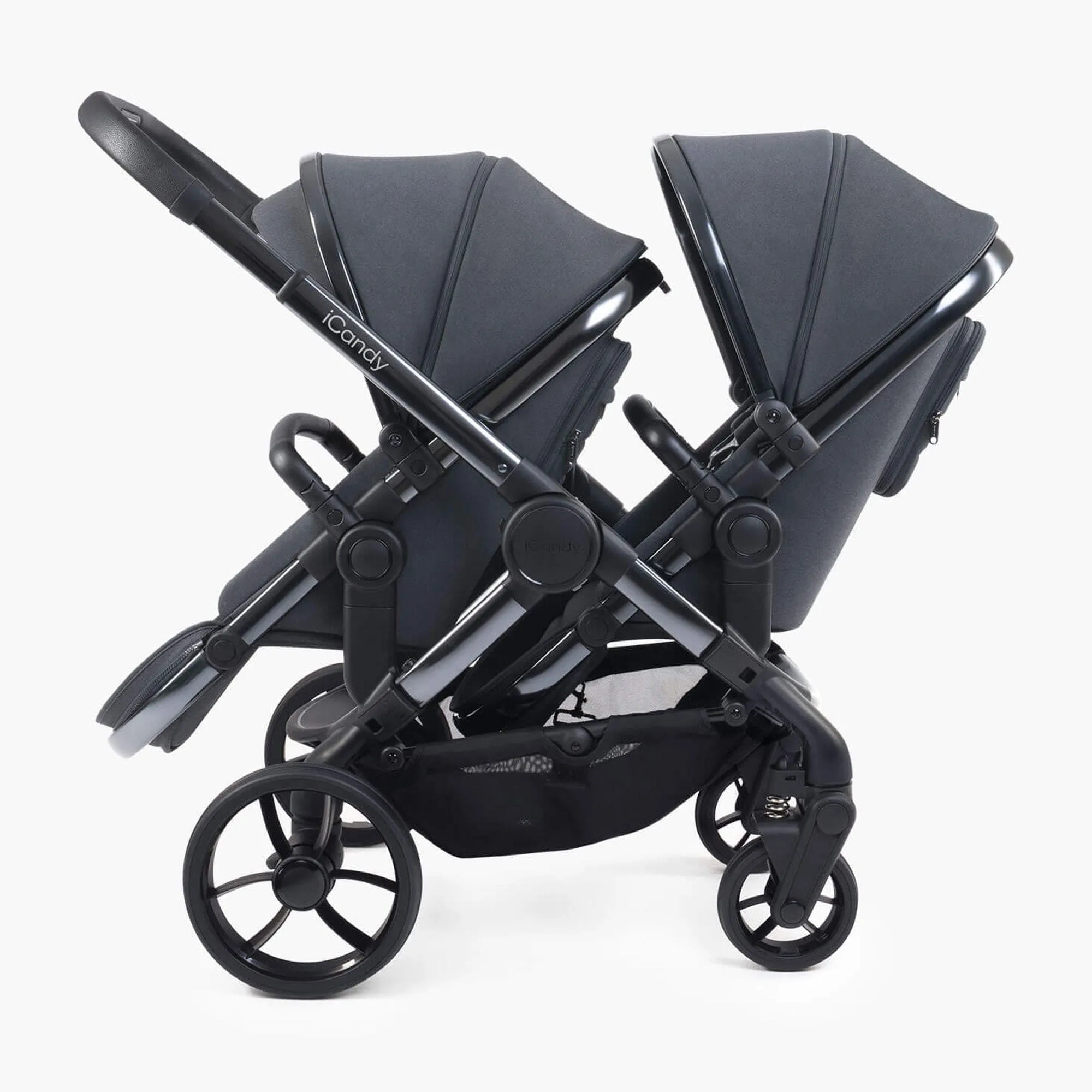 iCandy Peach 7 Double Complete Maxi-Cosi Travel System in Dark Grey