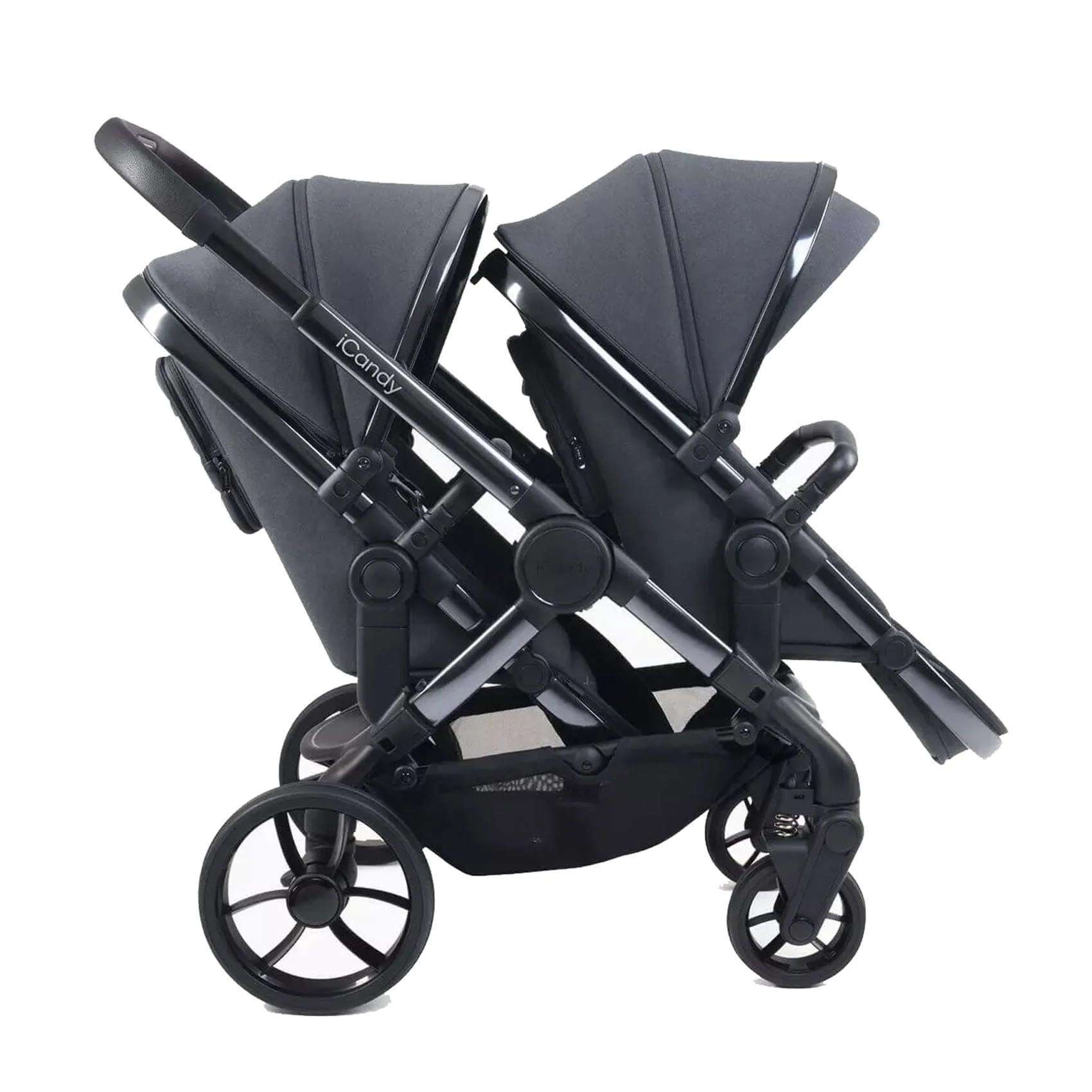 iCandy Peach 7 Double Complete Maxi-Cosi Travel System in Dark Grey