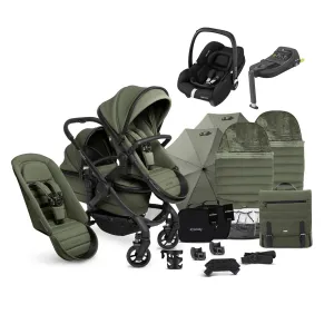 iCandy Peach 7 Double Complete Maxi-Cosi Travel System in Ivy