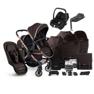 iCandy Peach 7 Double Complete Maxi-Cosi Travel System in Pecan