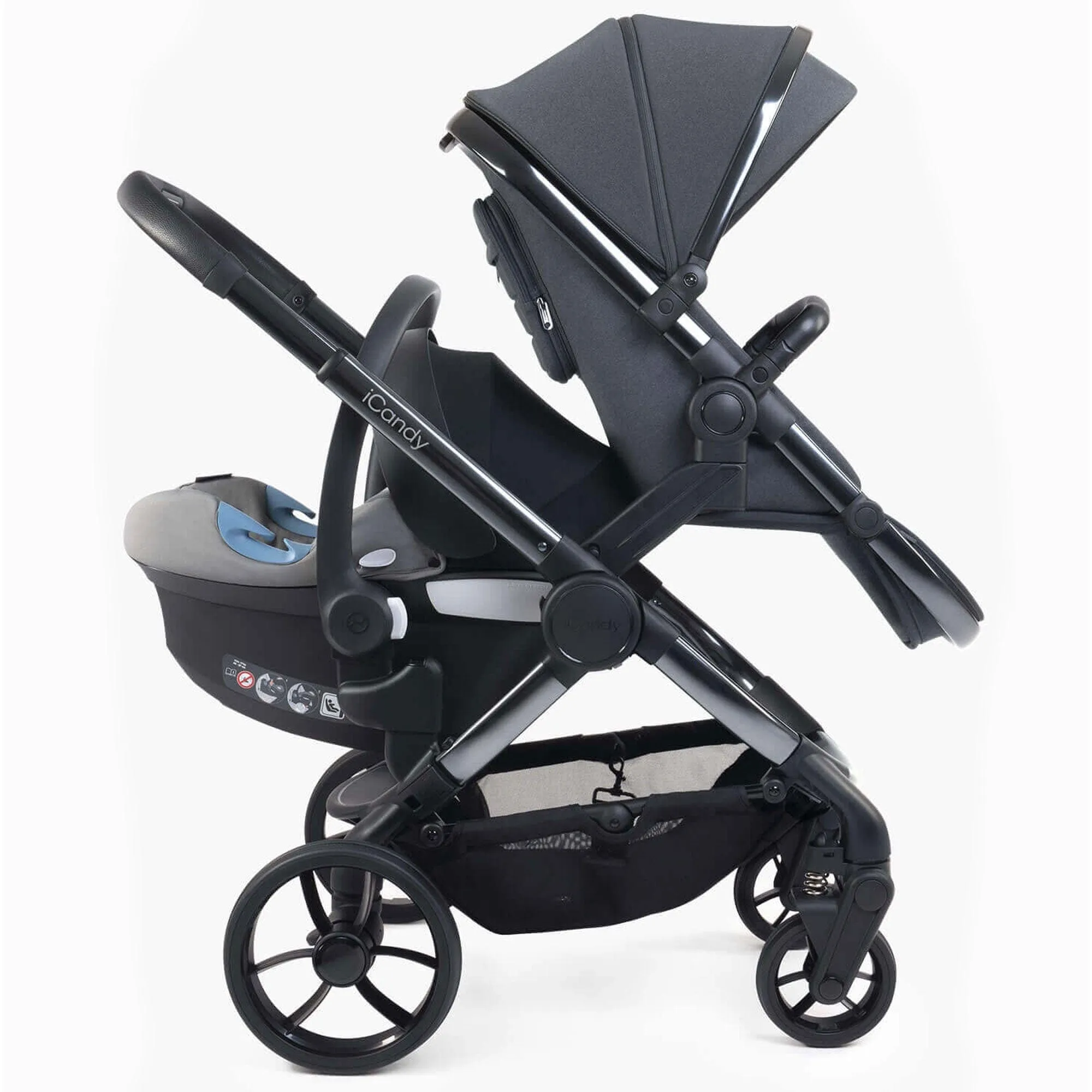 iCandy Peach 7 Double Complete Maxi-Cosi Travel System in Truffle