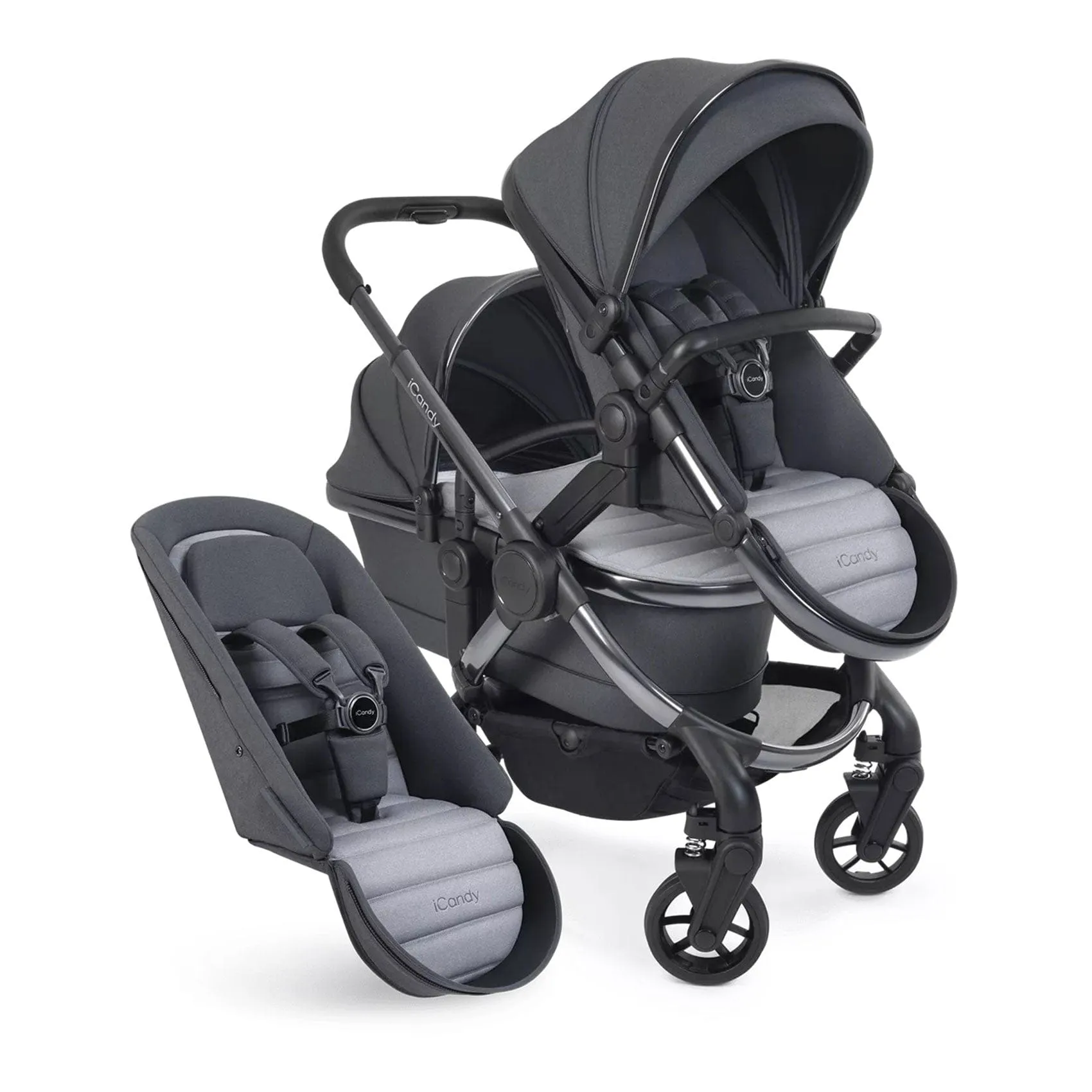 iCandy Peach 7 Double Complete Maxi-Cosi Travel System in Truffle
