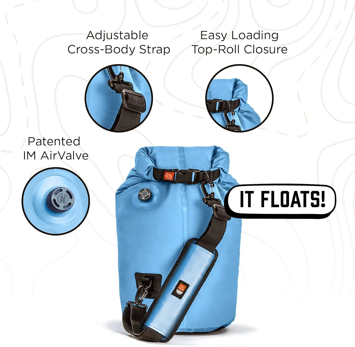 ICEMULE Classic Collapsible Sling Strap Cooler Hands Free, 100% Waterproof, Floats, 24  Hours Cooling, Soft Sided Cooler for the Beach, Concerts, Traveling, RV-ing, Hiking, Kayaking, Camping & Fishing