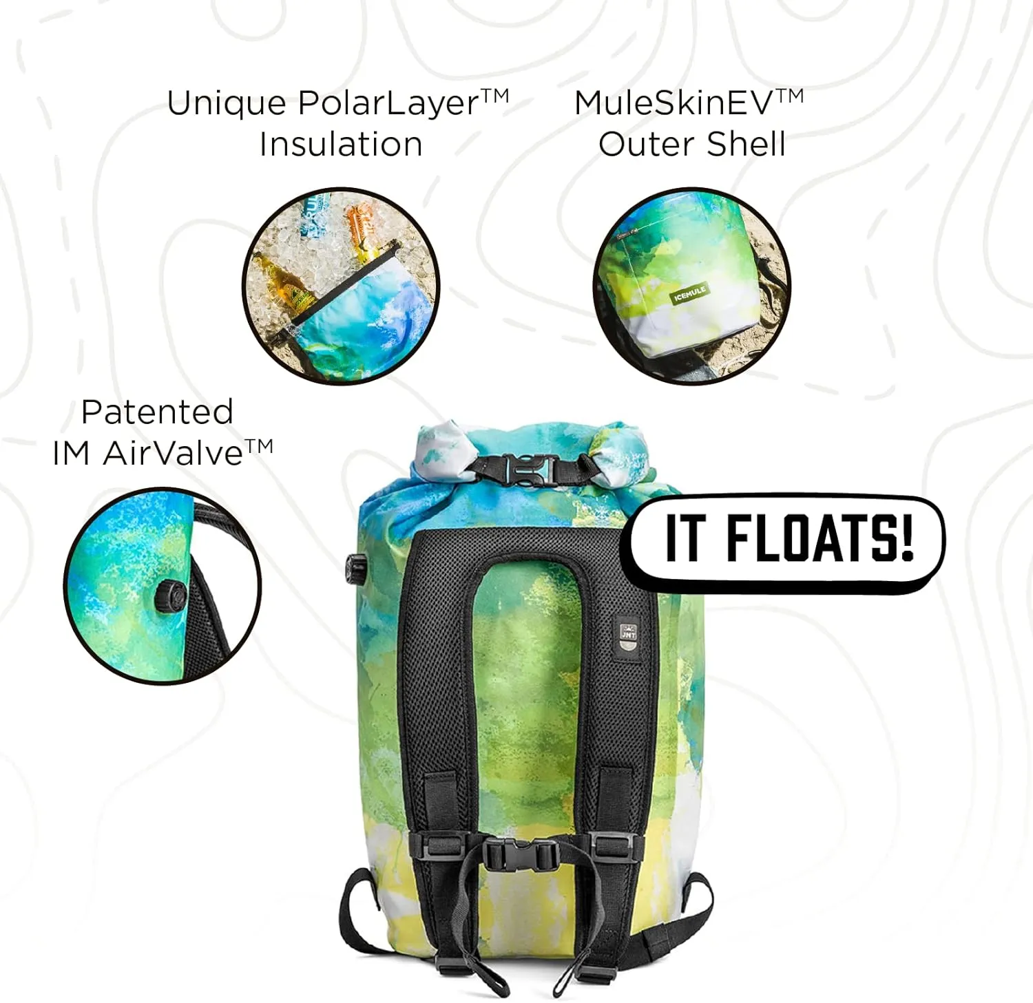 ICEMULE Jaunt Collapsible Backpack Cooler – Hands Free, 100% Waterproof, 24  Hours Cooling, Soft Sided Cooler