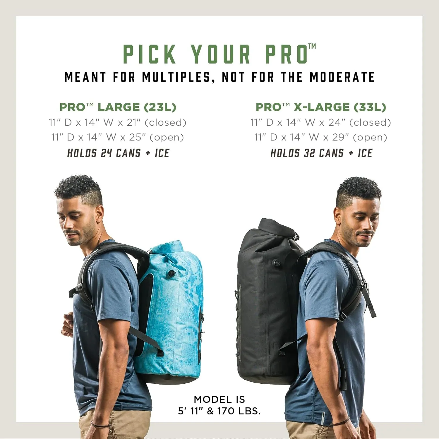 ICEMULE Pro Collapsible Backpack Cooler – Hands Free, 100% Waterproof, 24  Hours Cooling, Soft Sided Cooler