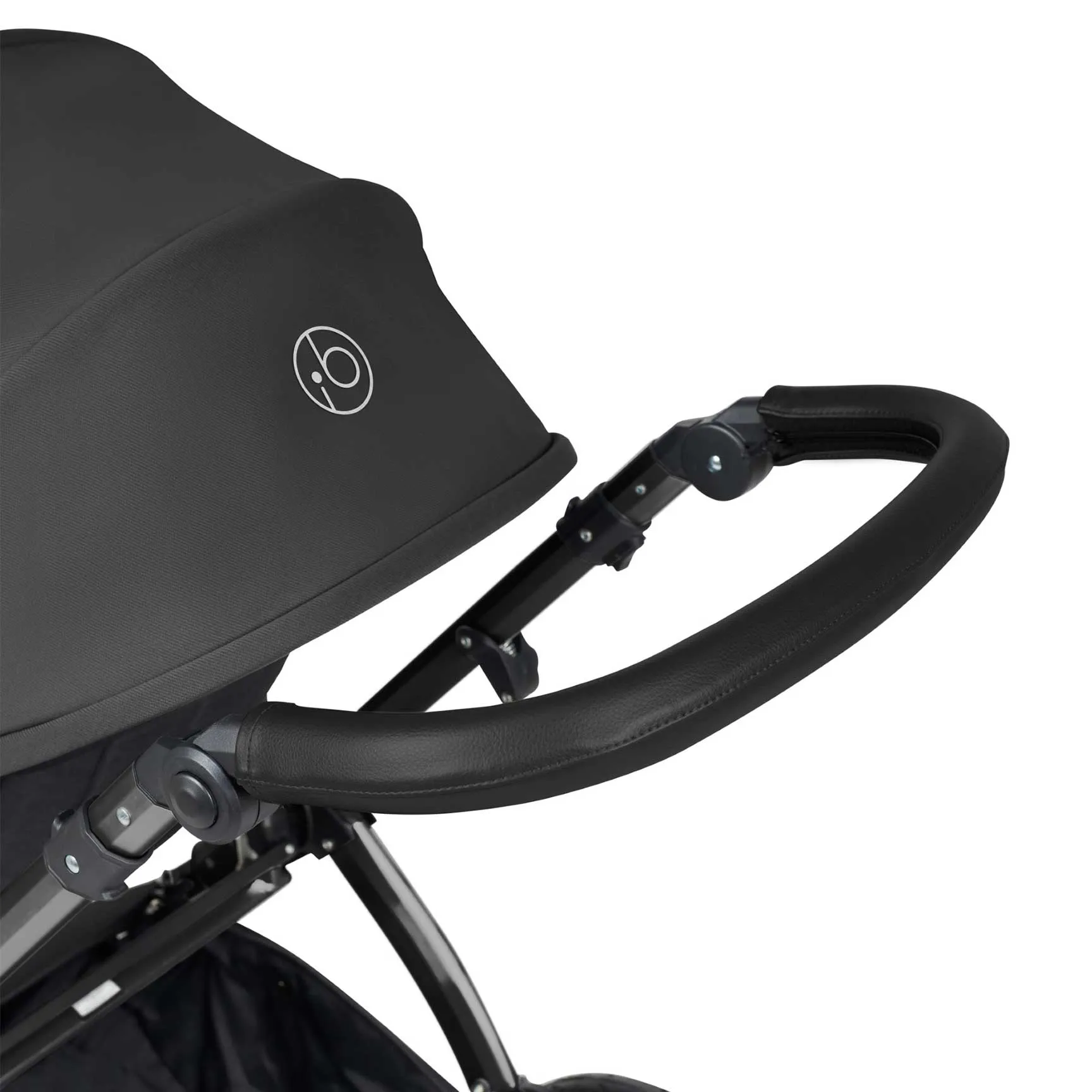 Ickle Bubba Stomp Luxe 2 in 1 Premium Pram - Black/Charcoal Grey/Black