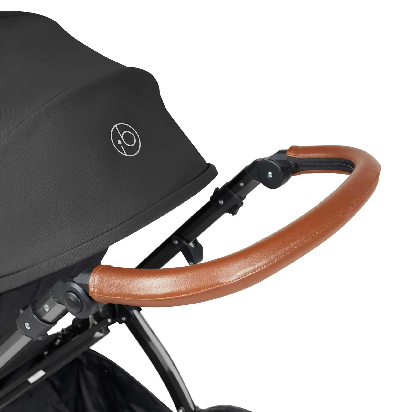 Ickle Bubba Stomp Luxe 2 in 1 Premium Pram - Black/Charcoal Grey/Tan