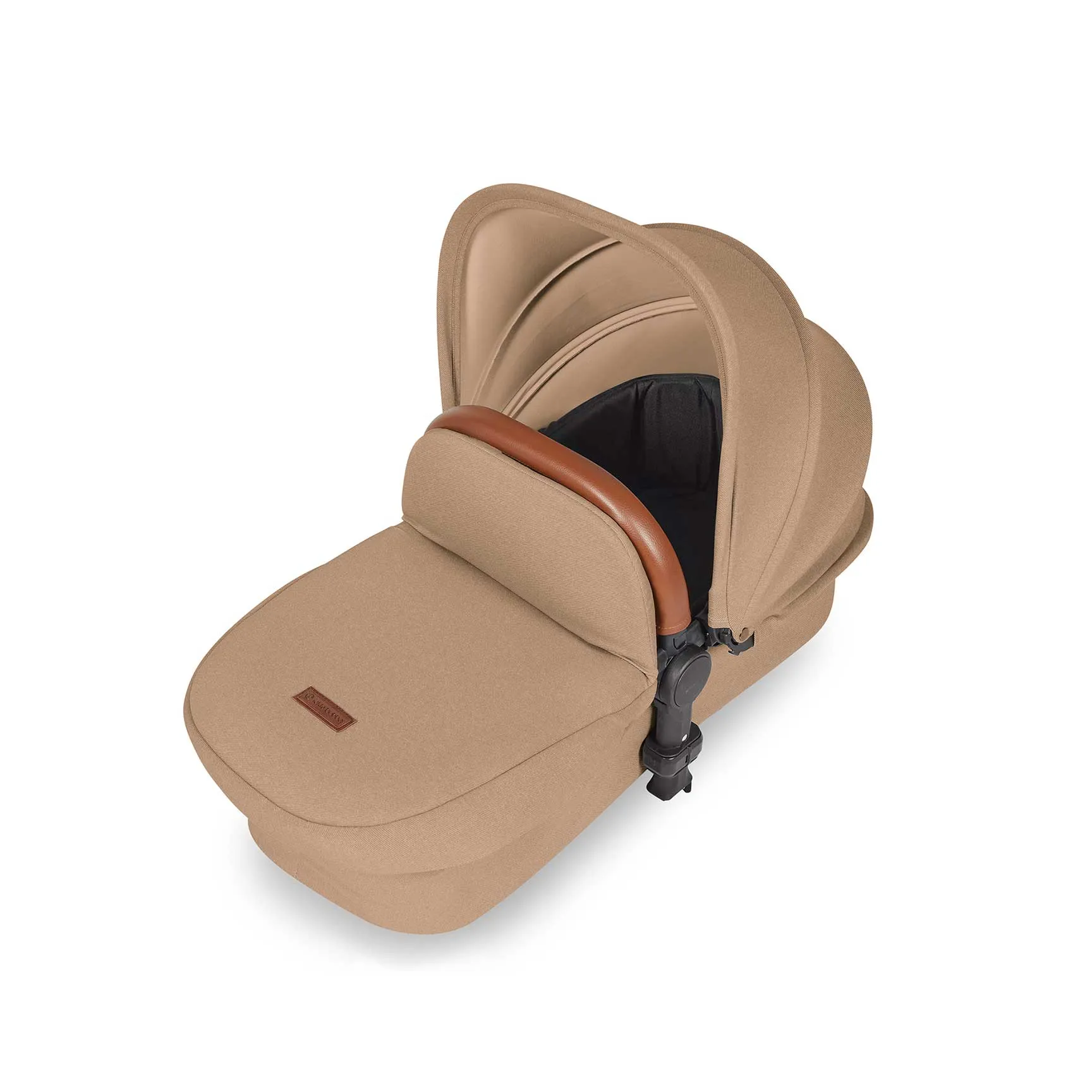 Ickle Bubba Stomp Luxe 2 in 1 Premium Pram - Black/Desert/Tan