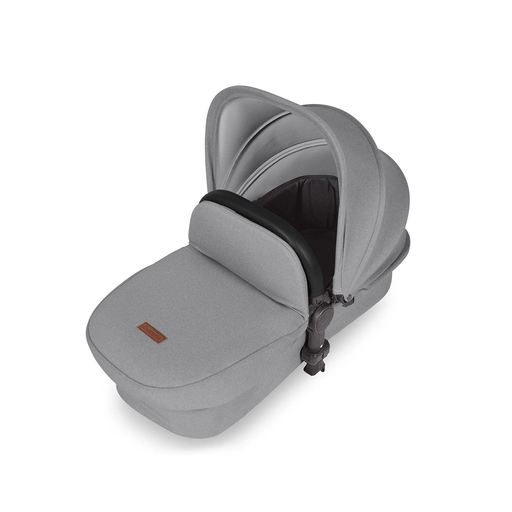 Ickle Bubba Stomp Luxe 2 in 1 Premium Pram - Black/Pearl Grey/Black