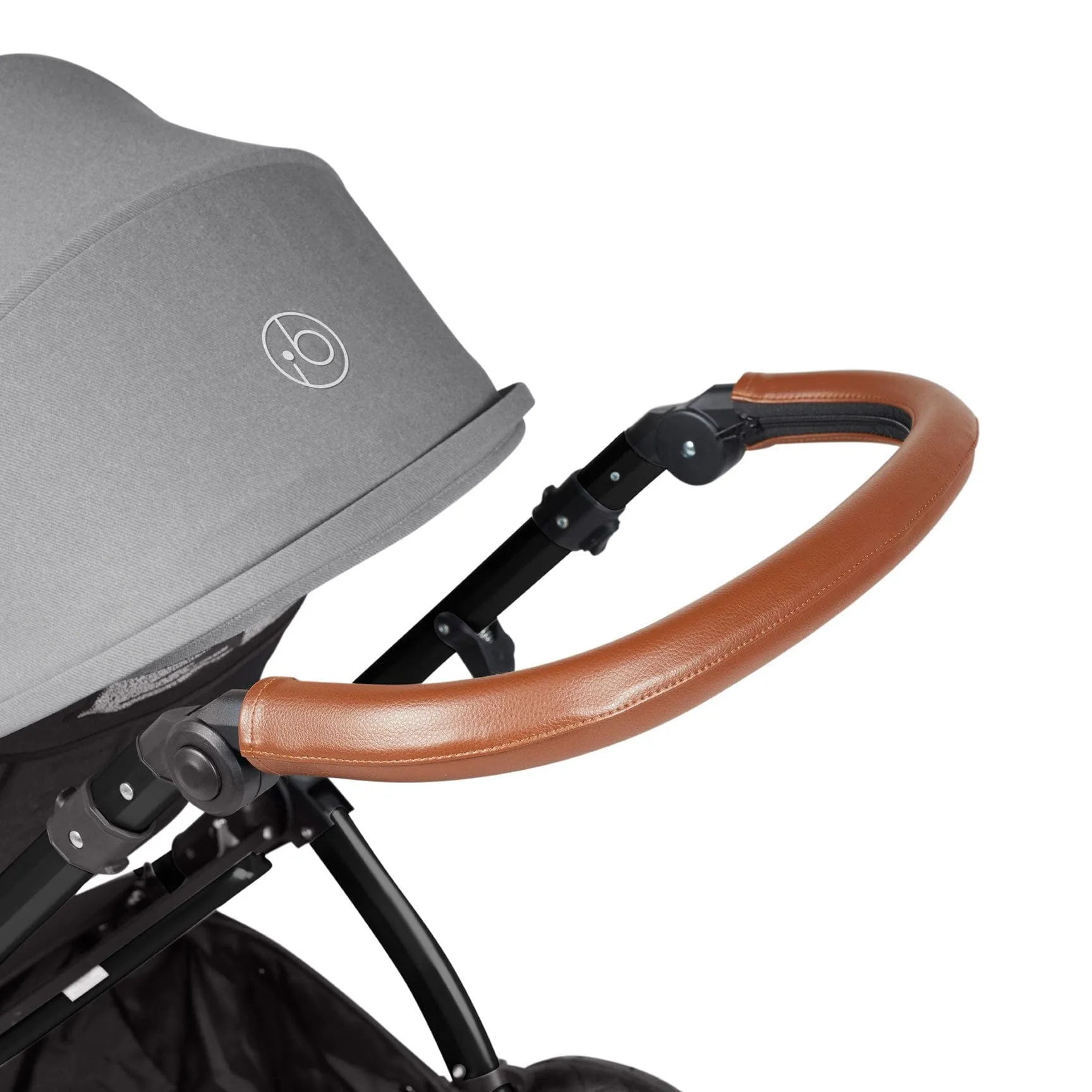 Ickle Bubba Stomp Luxe 2 in 1 Premium Pram - Black/Pearl Grey/Tan
