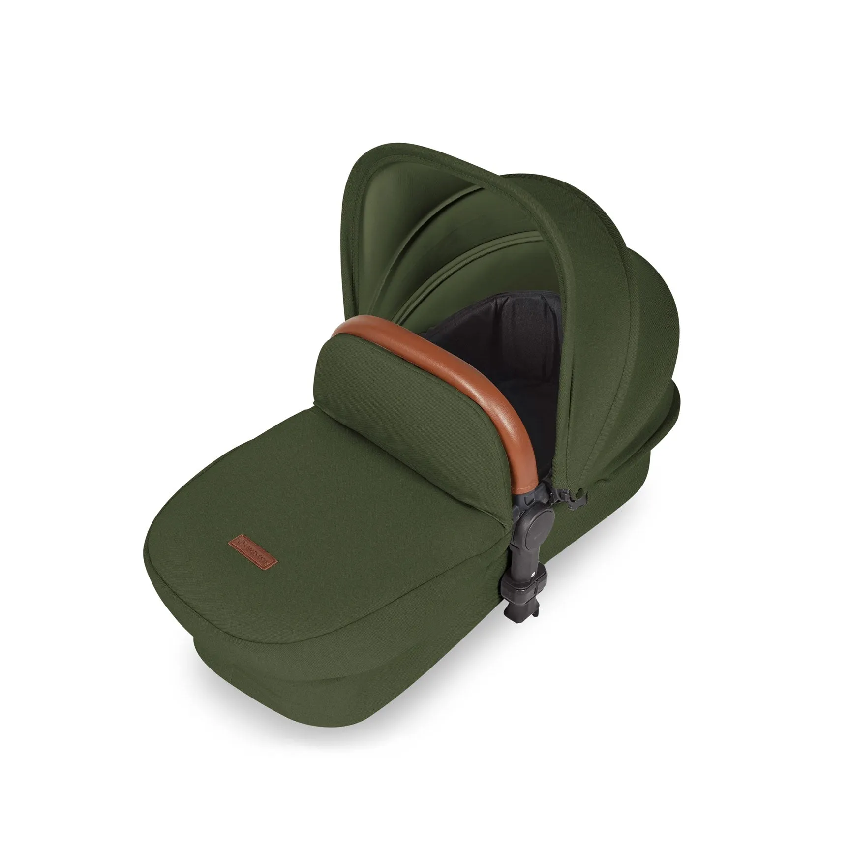 Ickle Bubba Stomp Luxe 2 in 1 Premium Pram - Black/Woodland/Tan