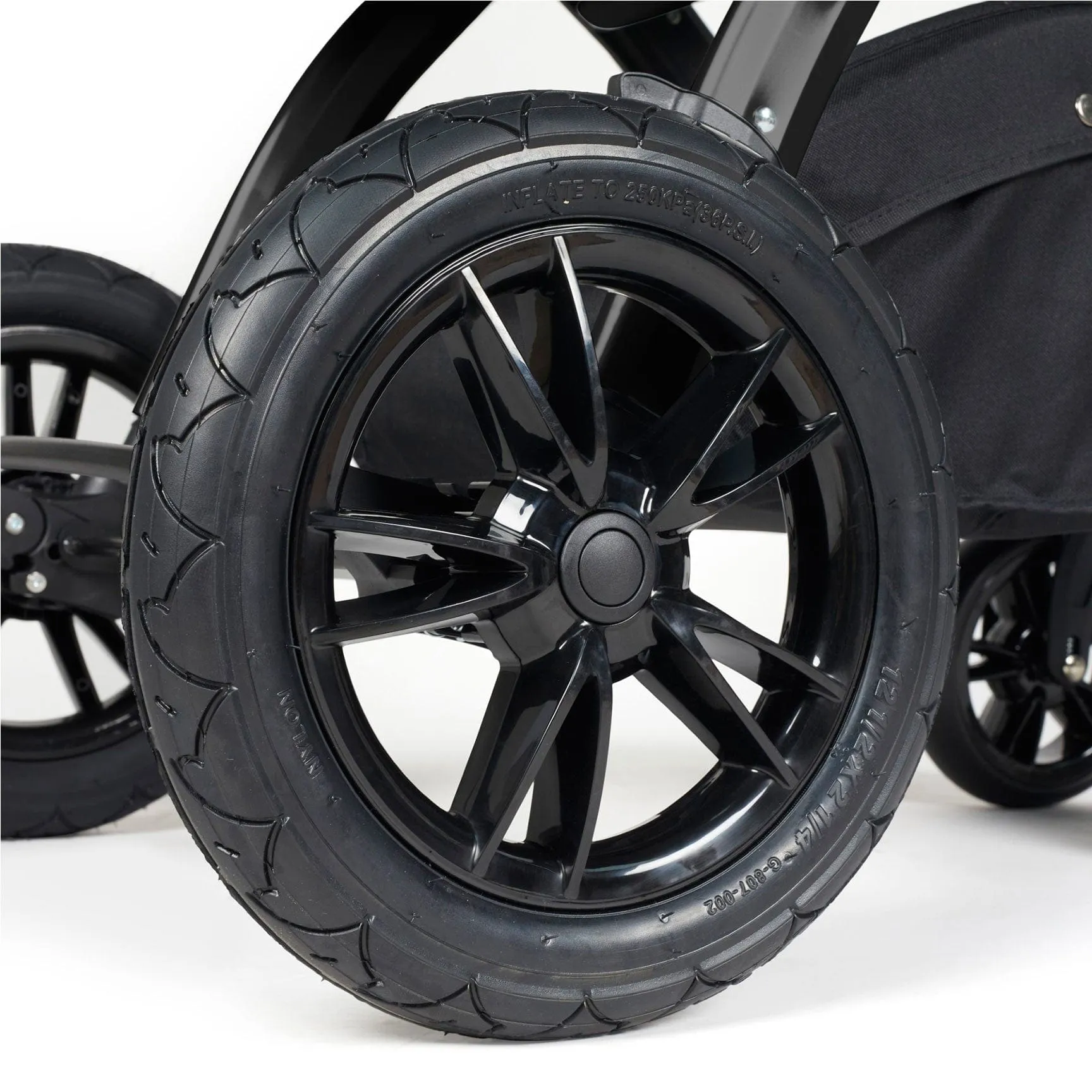 Ickle Bubba Stomp Luxe 2 in 1 Premium Pram - Black/Woodland/Tan