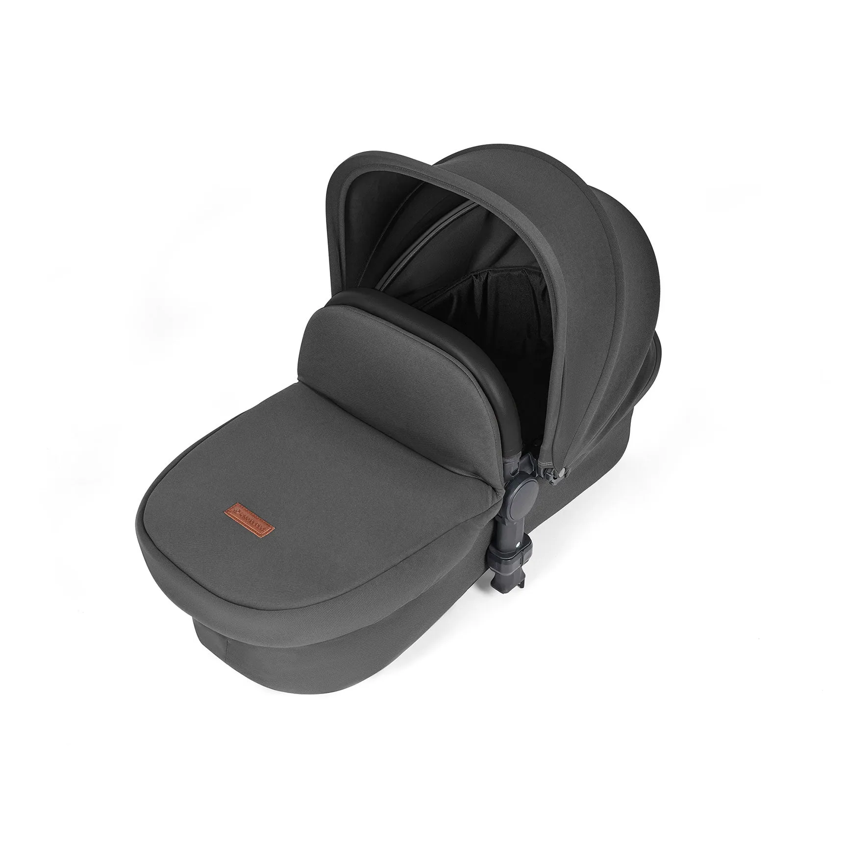 Ickle Bubba Stomp Luxe 2 in 1 Premium Pram - Silver/Charcoal Grey/Black