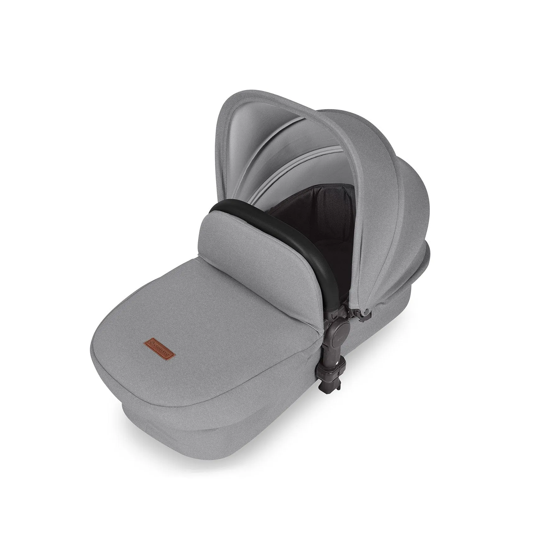 Ickle Bubba Stomp Luxe 2 in 1 Premium Pram - Silver/Pearl Grey/Black