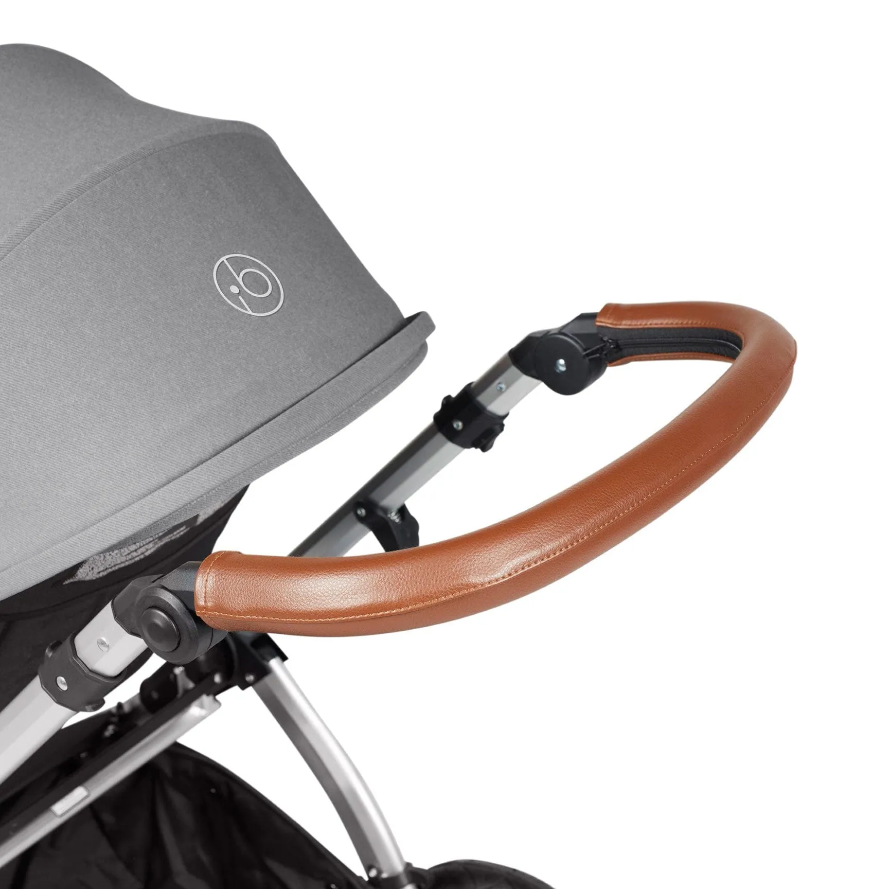 Ickle Bubba Stomp Luxe 2 in 1 Premium Pram - Silver/Pearl Grey/Tan