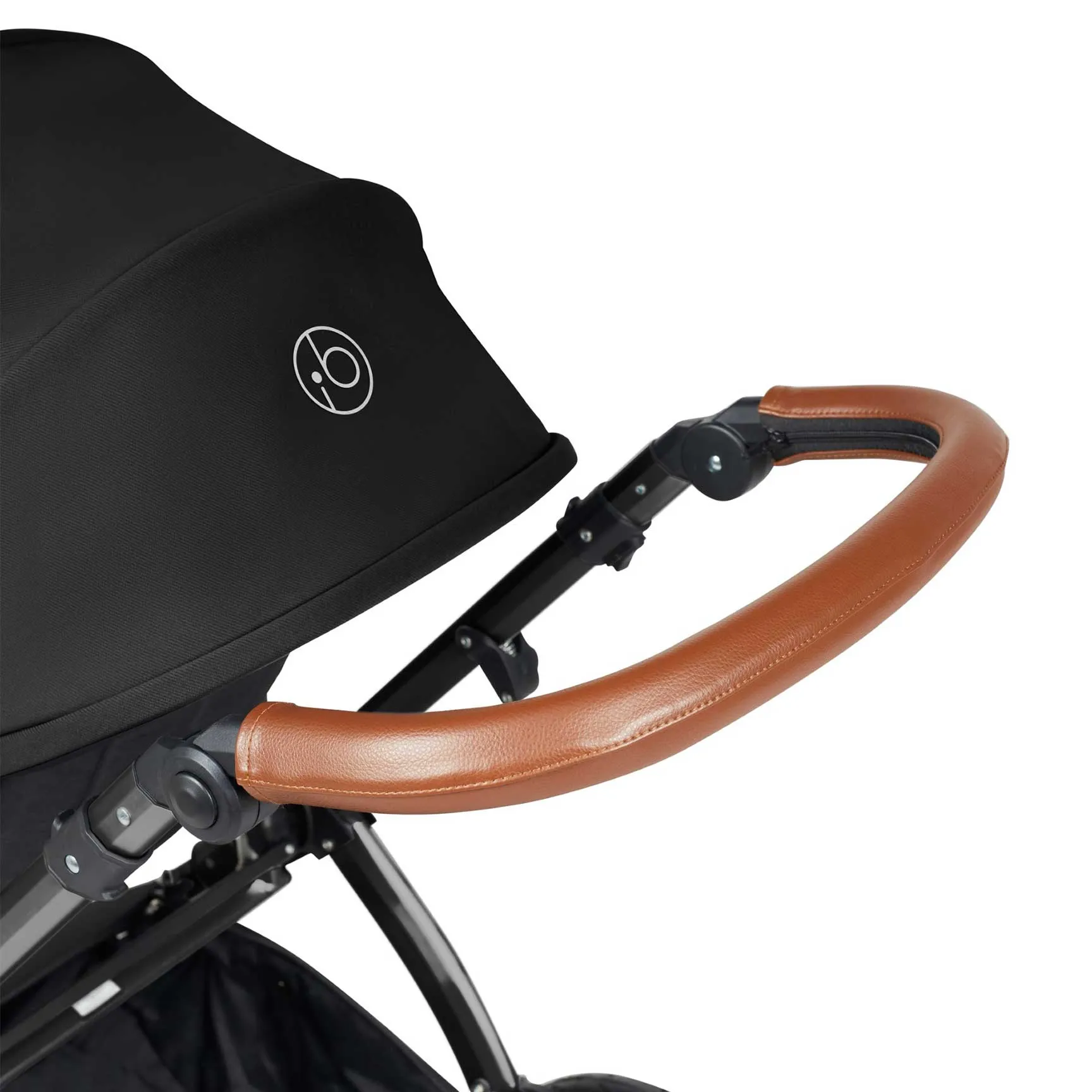 Ickle Bubba Stomp Luxe 2-in-1 Premium Pushchair in Black/Midnight/Tan