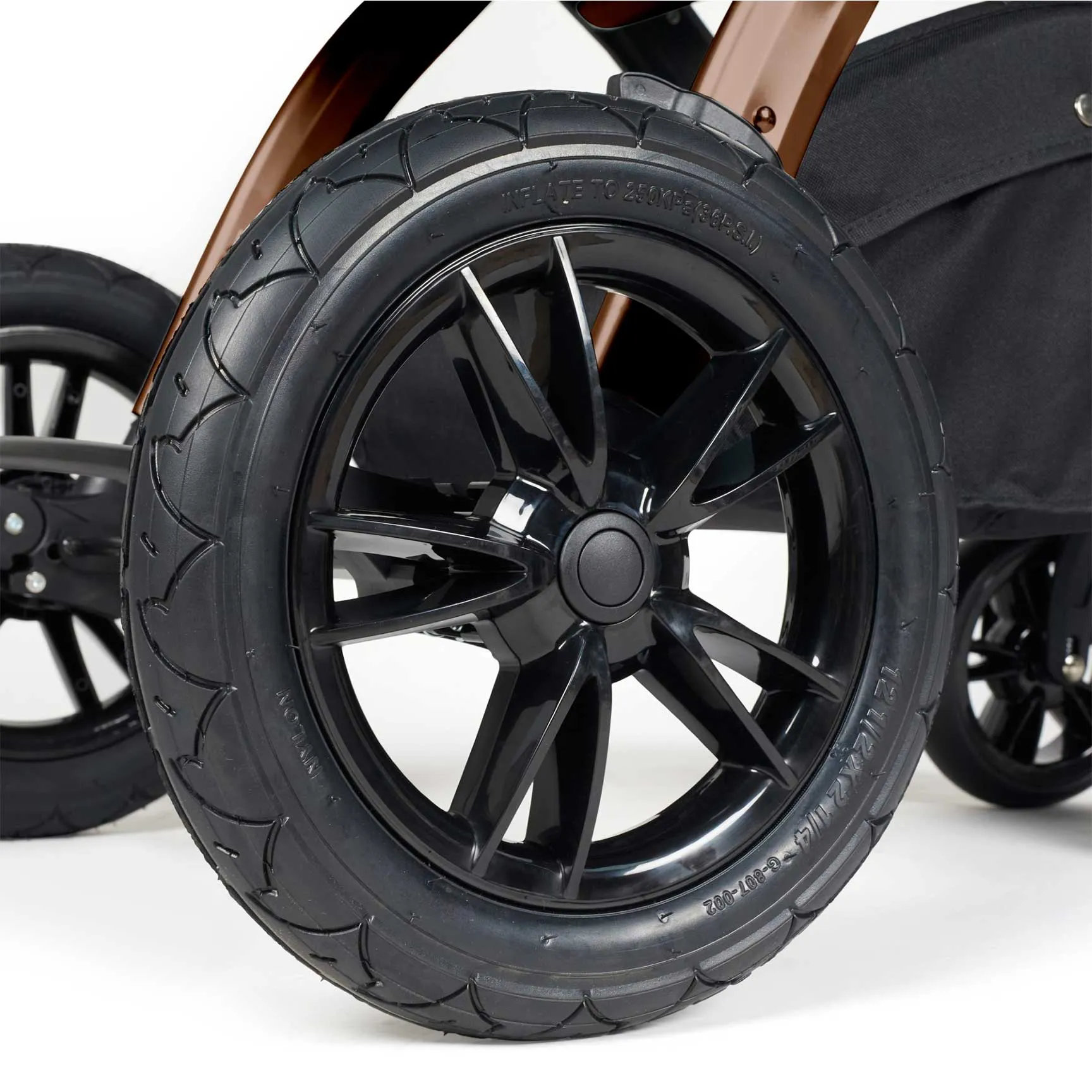 Ickle Bubba Stomp Luxe 2-in-1 Premium Pushchair in Bronze/Midnight/Black