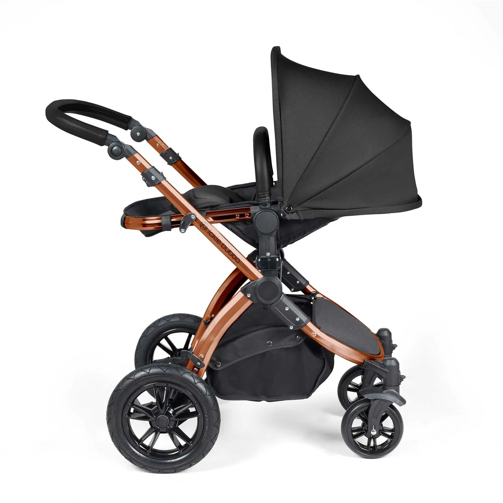 Ickle Bubba Stomp Luxe 2-in-1 Premium Pushchair in Bronze/Midnight/Black