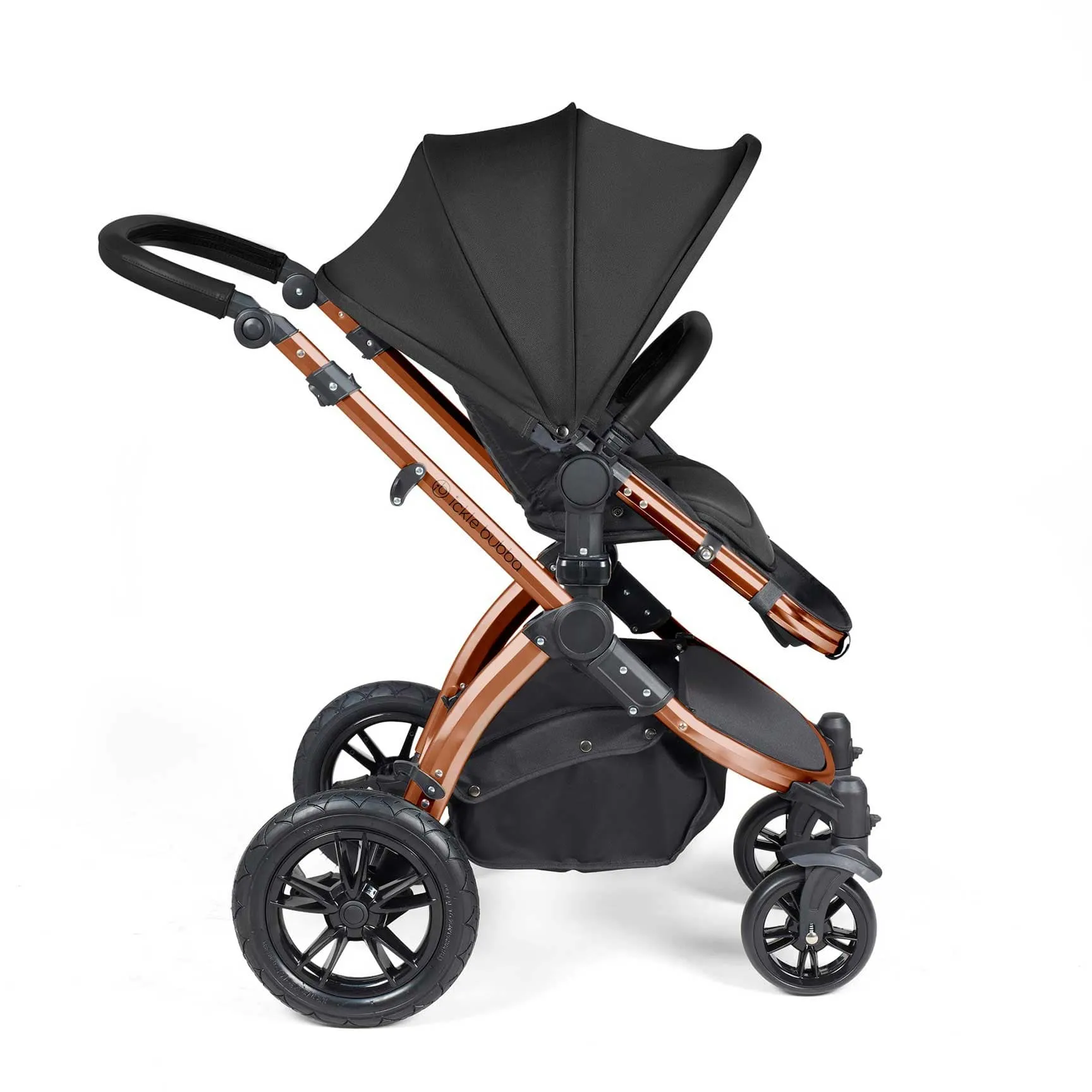 Ickle Bubba Stomp Luxe 2-in-1 Premium Pushchair in Bronze/Midnight/Black