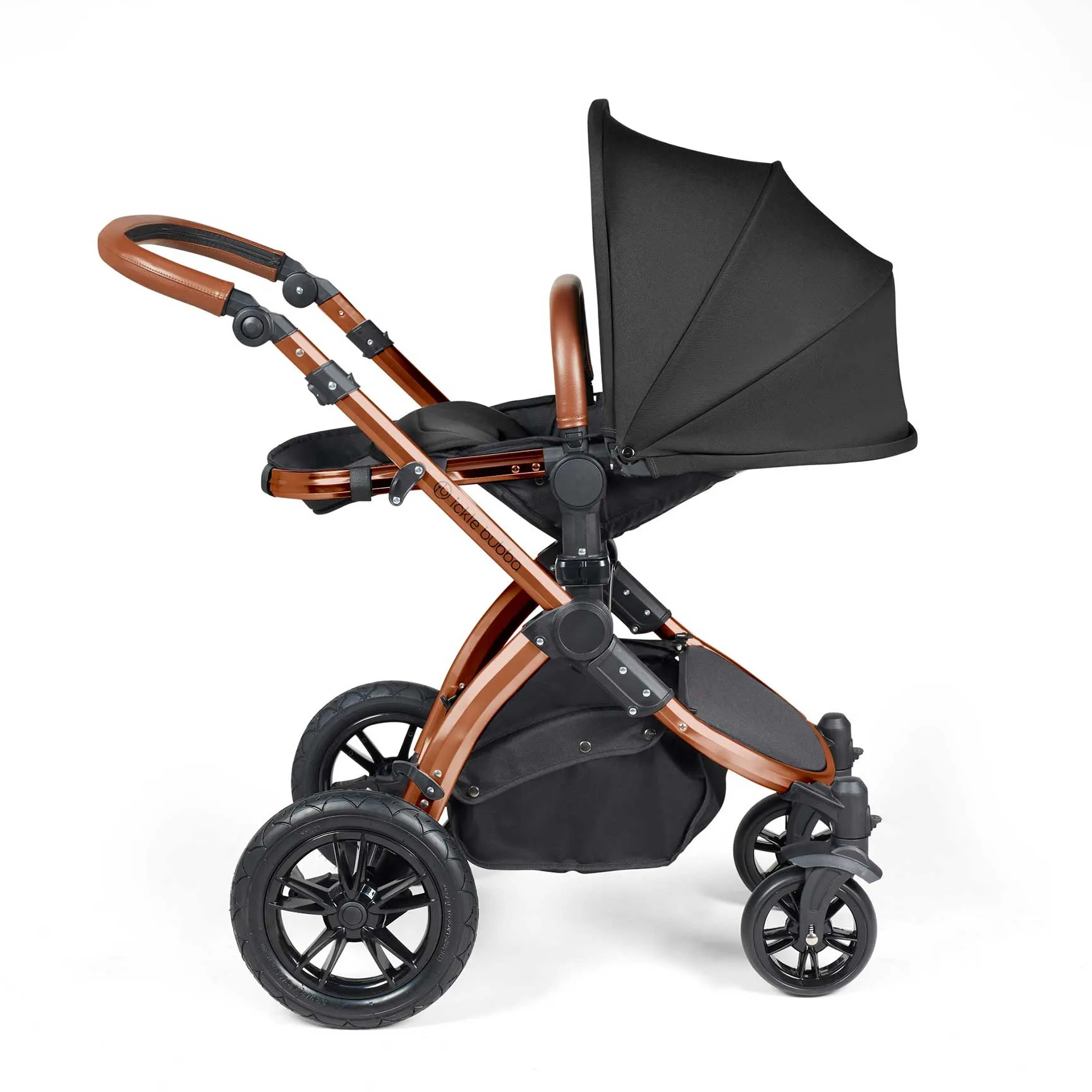 Ickle Bubba Stomp Luxe 2-in-1 Premium Pushchair in Bronze/Midnight/Tan
