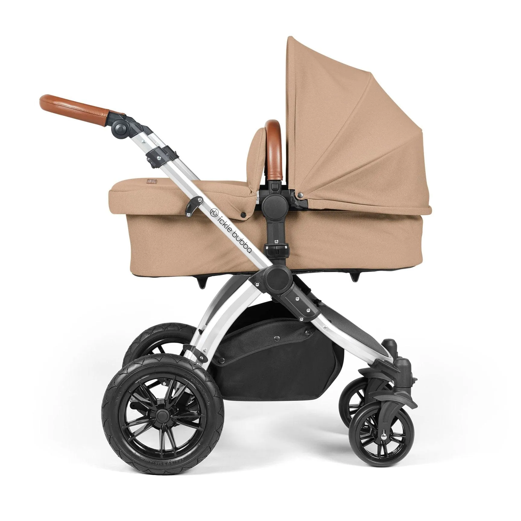 Ickle Bubba Stomp Luxe 2-in-1 Premium Pushchair in Silver/Desert/Tan