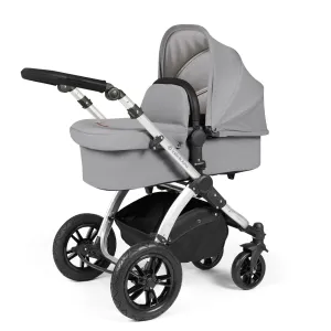 Ickle Bubba Stomp Luxe 2-in-1 Premium Pushchair in Silver/Pearl Grey/Black