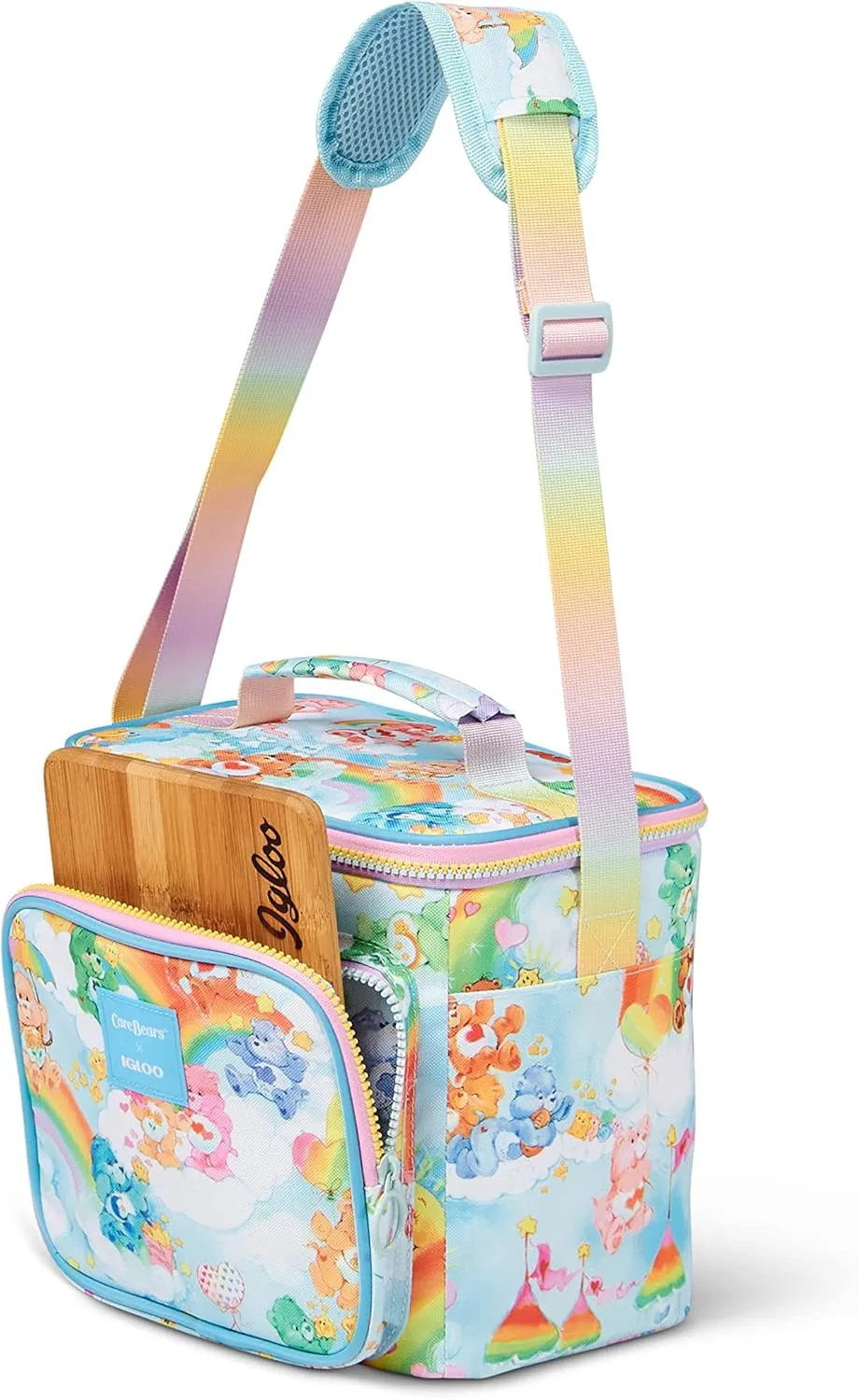 Igloo Retro 90s Lunch Coolers, Insulated Lunch Bag, Square Lunch Box Cooler with Front Pocket & Adjustable Strap