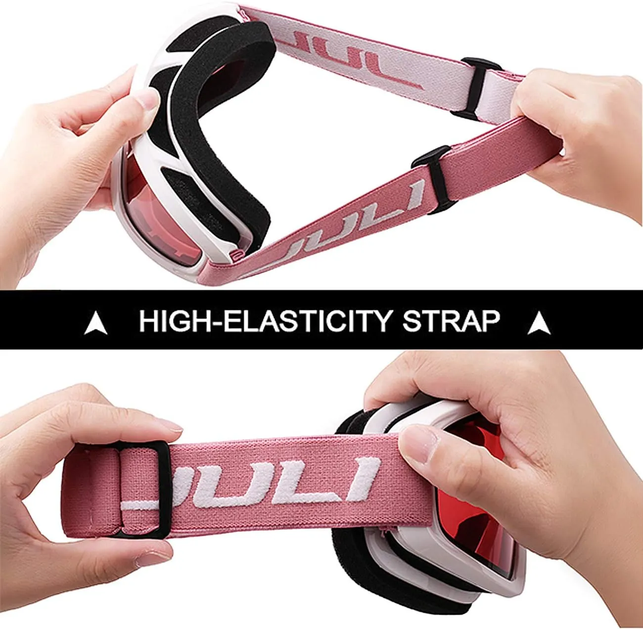Juli Ski Goggles,Snow Snowboard Goggles Men Women Snowmobile Skiing Skating
