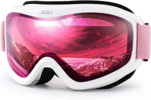 Juli Ski Goggles,Snow Snowboard Goggles Men Women Snowmobile Skiing Skating