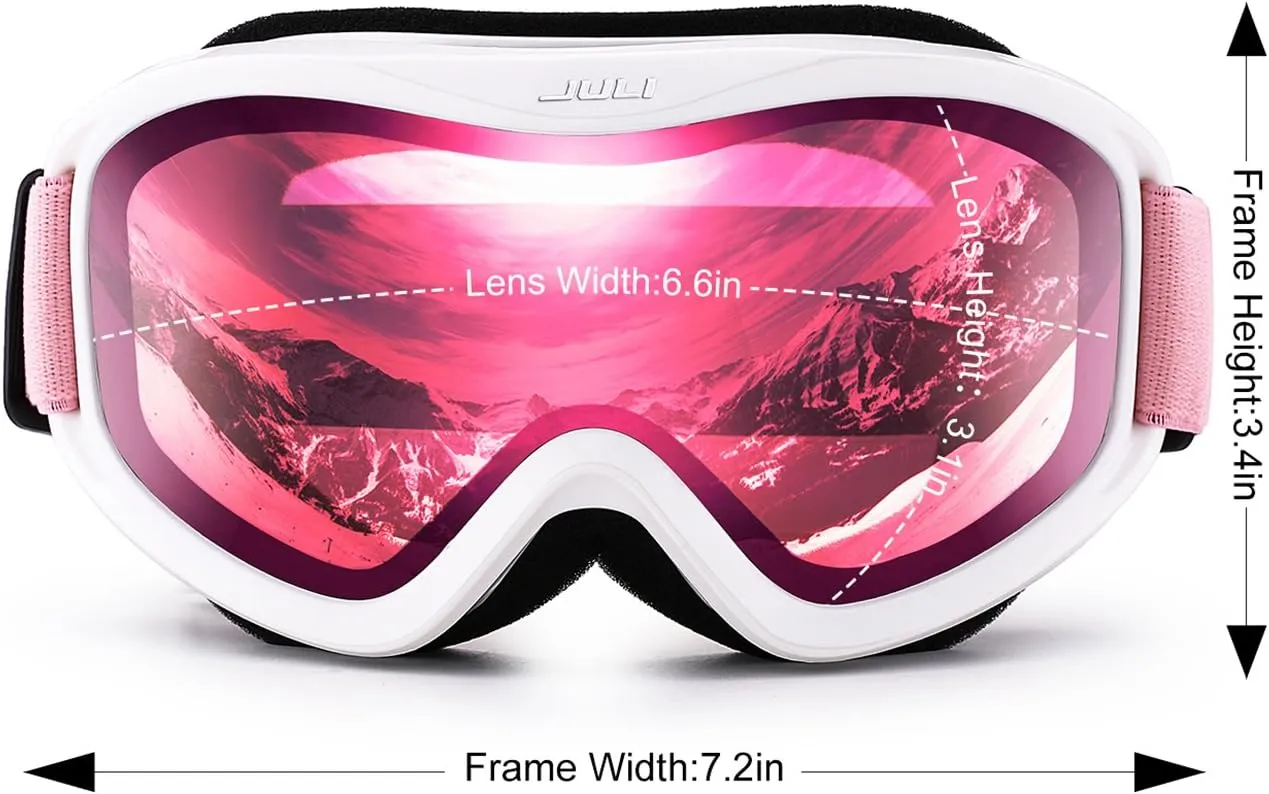 Juli Ski Goggles,Snow Snowboard Goggles Men Women Snowmobile Skiing Skating