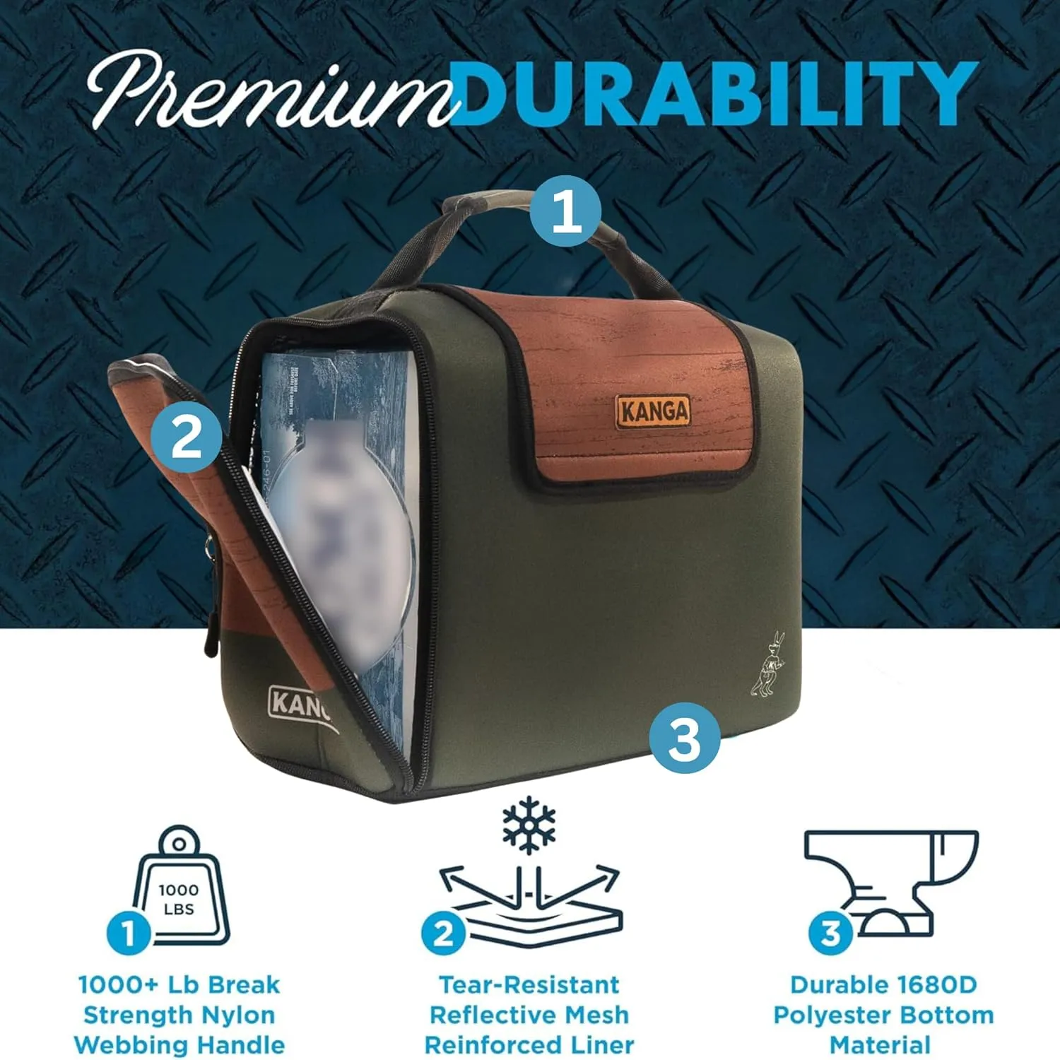 Kanga Insulated Cooler Bag - Soft Cooler Bag - Can Beer and Seltzer Drink Cooler - Insulated and Durability Tested - Kanga Kase Mate