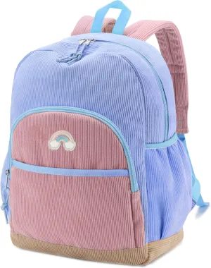 Kasqo Kids Backpack, Cute Toddler Backpack For Girls Kindergarten School Bag Primary Children's Bookbag Rucksack With Chest Buckle Blue Pink