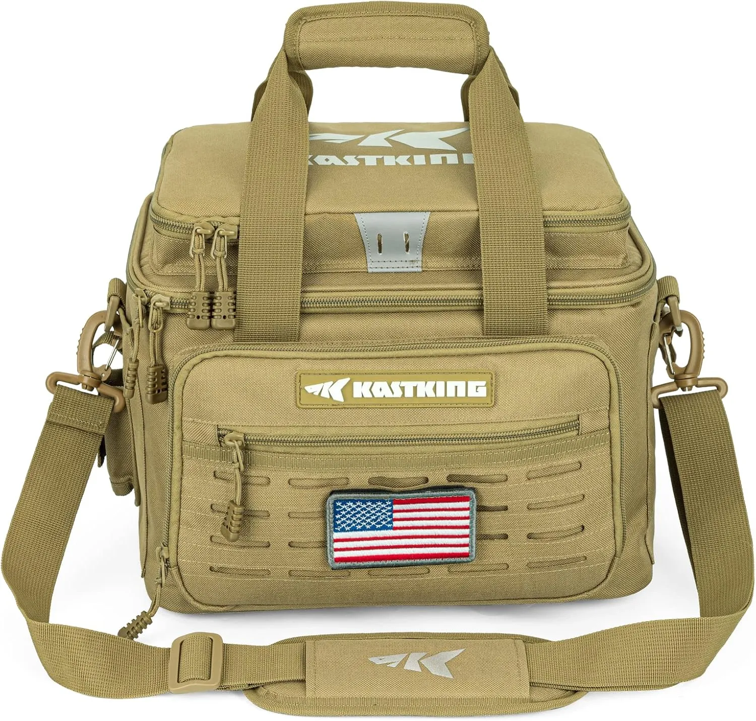 KastKing Fishing Tackle Bags - Saltwater & Freshwater Fishing Bags - Water Resistant, Padded Shoulder Strap - Gear Storage