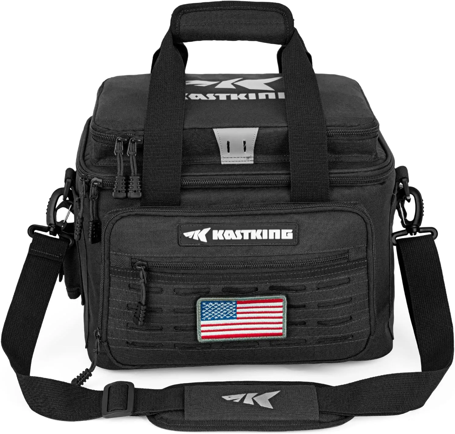 KastKing Fishing Tackle Bags - Saltwater & Freshwater Fishing Bags - Water Resistant, Padded Shoulder Strap - Gear Storage