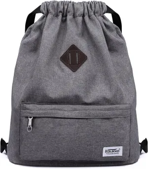 KAUKKO Drawstring Sports Backpack Gym Yoga Bag Shoulder Rucksack for Men and Women