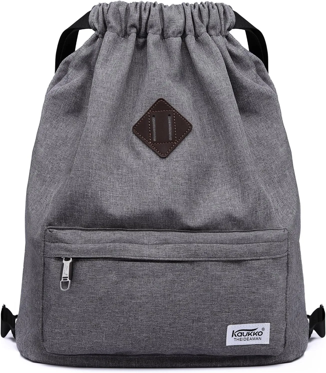 KAUKKO Drawstring Sports Backpack Gym Yoga Bag Shoulder Rucksack for Men and Women