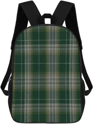Kelso Tartan Backpack Lightweight Waterproof Backpacks Laptop Backpack for Unisex Casual Travel Daypacks Large Capacity