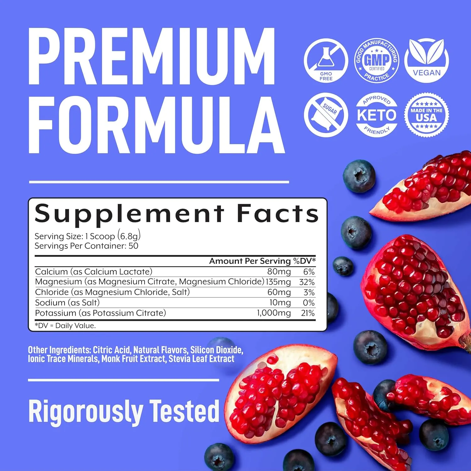Keppi Blueberry Pomegranate Electrolytes Powder Packets – 30 Sugar Free Hydration Packets, Keto-Friendly Hydration Packet Perfect for Travel, Gym, and Everyday Refreshment