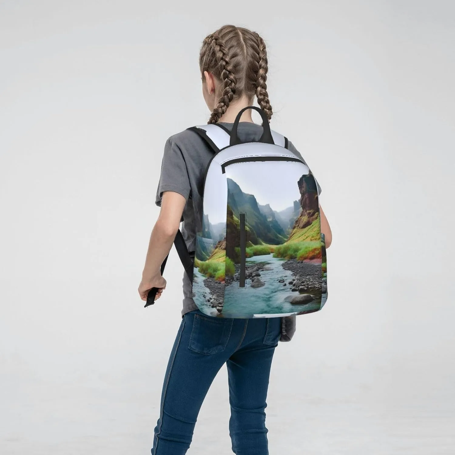Laptop Backpack 14.7 Inch with Compartment Valley Rivers Laptop Bag Lightweight Casual Daypack for Travel