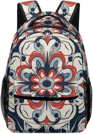 Laptop Backpack for Men Women Lightweight Daypack with Compartment Rucksack Complex Patterns Laptop Bag