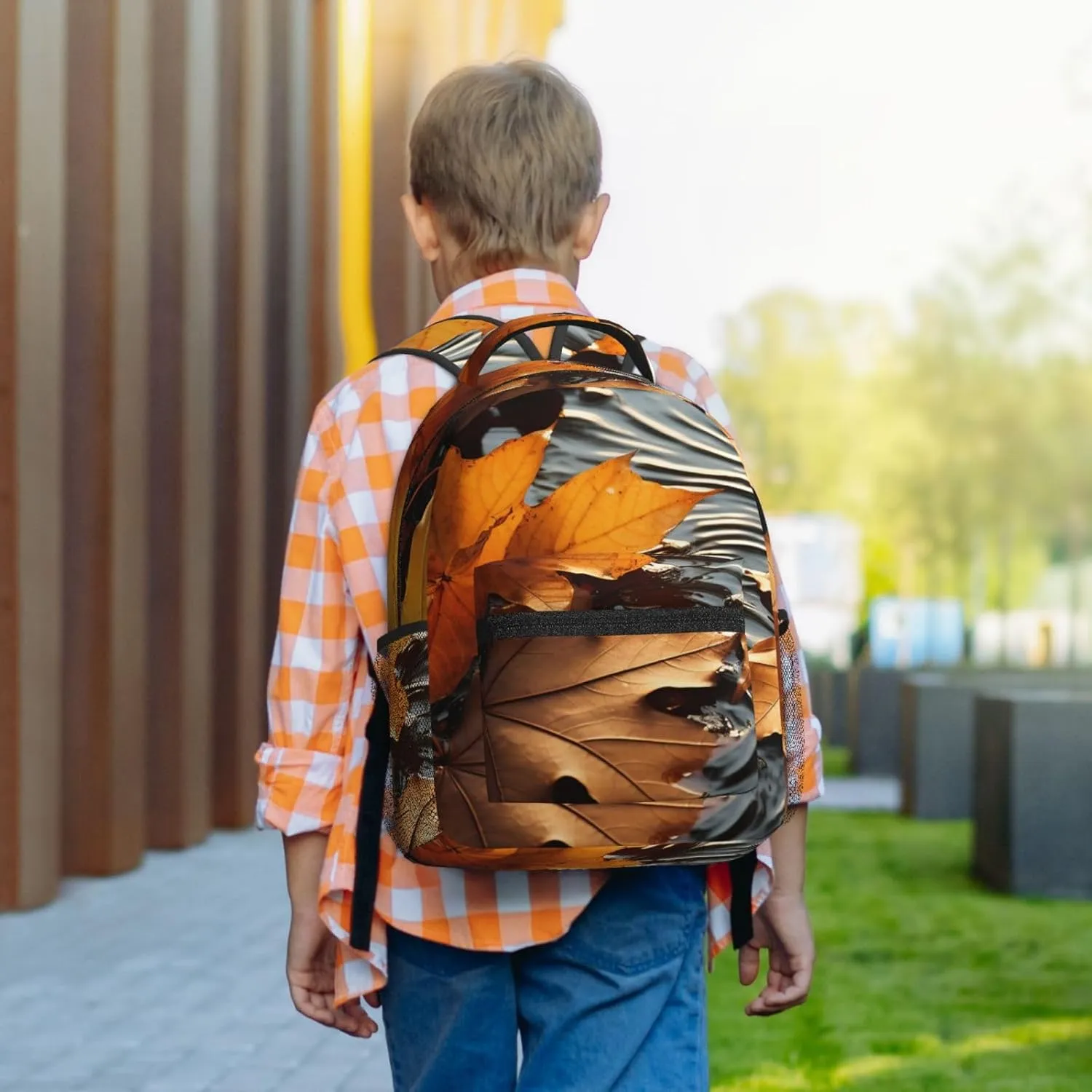 Laptop Backpack for Men Women Lightweight Travel Backpack Fall Leaves Daypack Laptop Bag for Travel