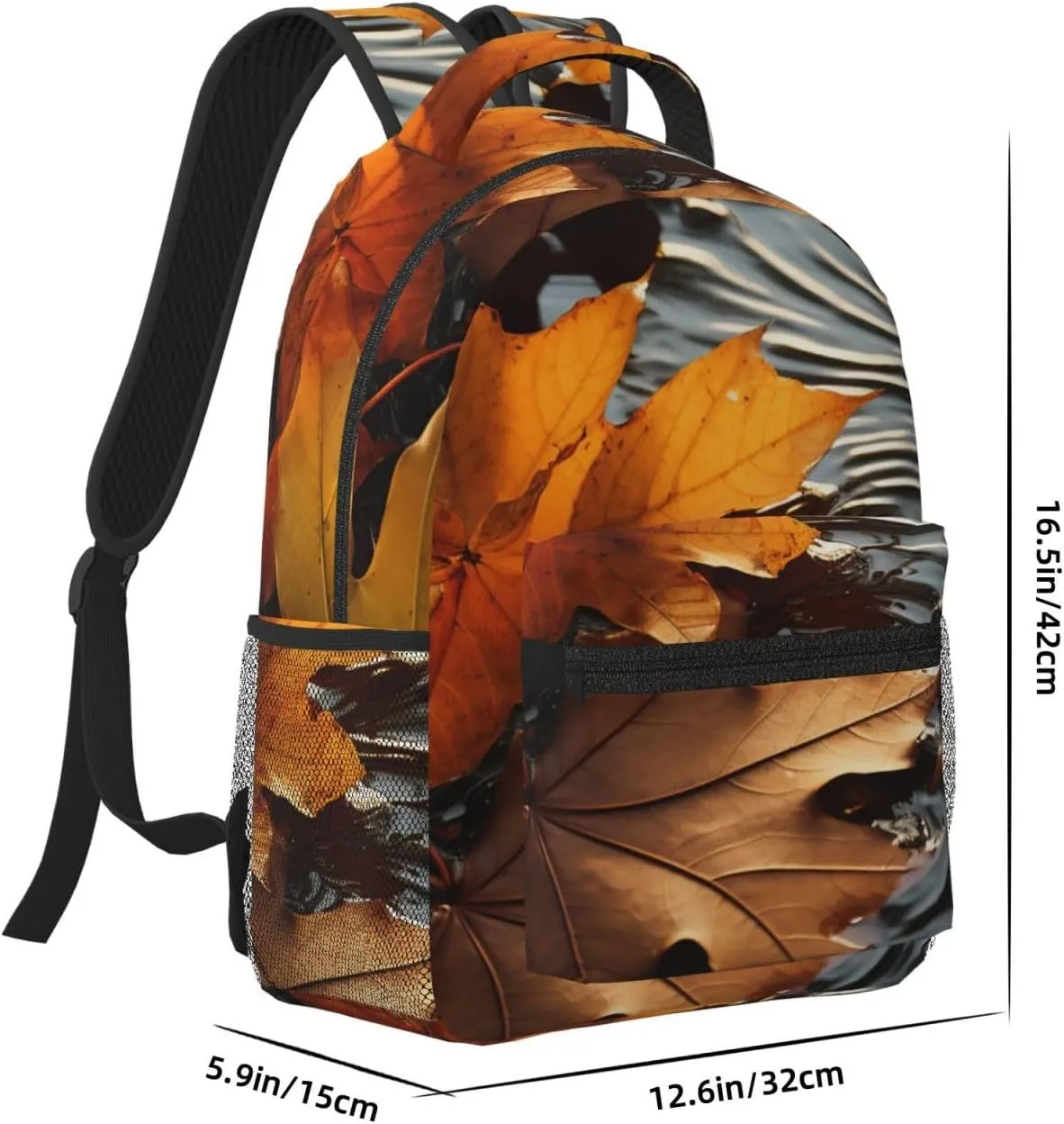 Laptop Backpack for Men Women Lightweight Travel Backpack Fall Leaves Daypack Laptop Bag for Travel
