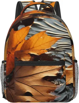 Laptop Backpack for Men Women Lightweight Travel Backpack Fall Leaves Daypack Laptop Bag for Travel