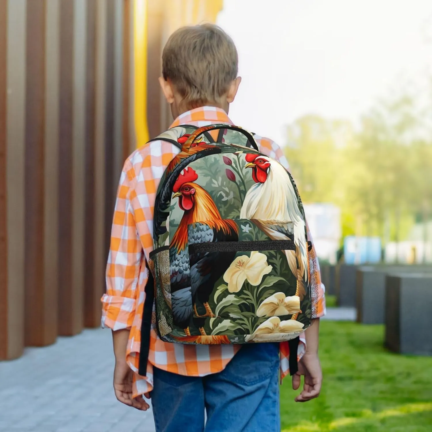 Laptop Backpack for Men Women Lightweight Travel Backpack Rooster Daypack Laptop Bag for Travel