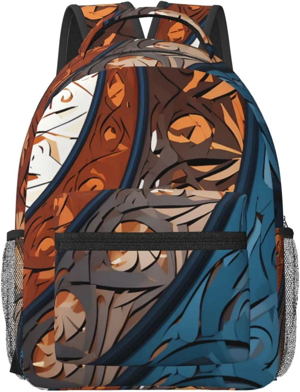 Laptop Backpack for Men Women Lightweight Travel Backpack Spiral and curve patterns Daypack Laptop Bag for Travel